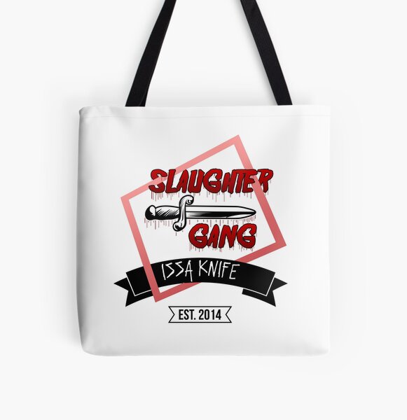 Slaughter Gang - 21 Savage - Issa Knife All Over Print Tote Bag RB1711 product Offical 21savage Merch
