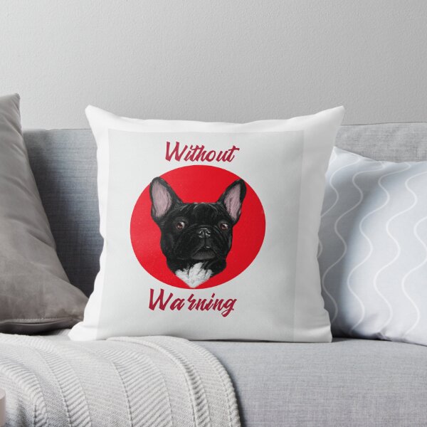 Without Warning Dog Design | 21 Savage | songs | Rap Throw Pillow RB1711 product Offical 21savage Merch